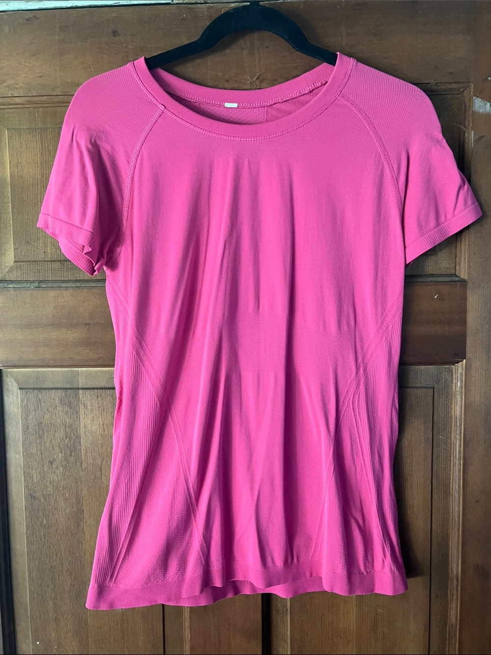 Athleta Bright Pink Short Sleeve Performance Tee